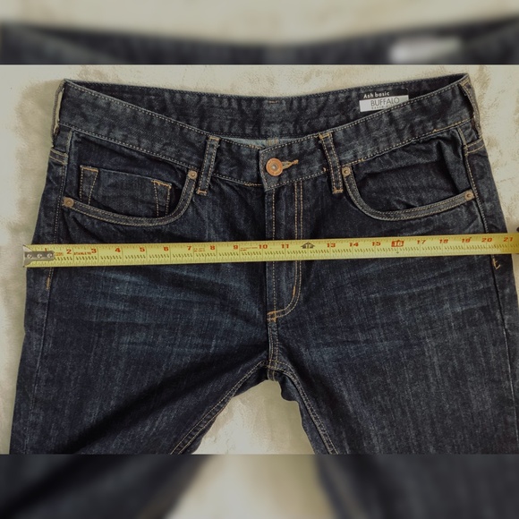 Buffalo David Bitton Men's Jeans 34x33 • Dark Wash • Slim/Skinny Fit - Picture 9 of 11